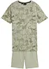 Jongens T-shirt en bermuda van biologisch katoen (2-dlg. set), bonprix