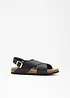 Leren sandalen, bonprix