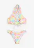 Halter bikini met rimpels (2-dlg. set), bonprix
