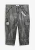 3/4 jeans met cargozakken, loose fit, bonprix