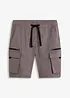 Stretch instap bermuda met cargozakken, regular fit, bonprix