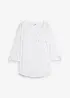 Blouse met lange mouwen en V-hals van vloeiende viscose, bonprix