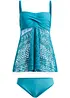Lange tankini met kant (2-dlg. set), bonprix