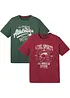 T-shirt met sportieve print (set van 2), bonprix