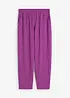 Wijde jersey broek van crêpe, cropped, bonprix