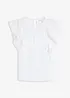 Shirt met kant en volants, bonprix