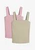 Geribde top (set van 2), bonprix