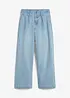 Wide leg jeans met high waist en comfortband, bonprix