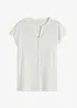 Henley shirt van een viscosemix, bonprix