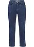 Mid waist cropped jeans, straight, bonprix