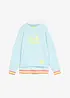 Sweater met kleurrijke mouwboorden, bonprix