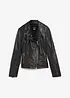 Leren biker jas van lamsnappa, bonprix
