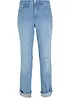 Mid waist jeans met turn-ups, straight, bonprix