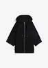 Sweatvest cape van katoen, bonprix