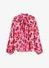 Chiffon blouse met strik, bonprix