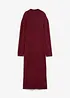 Gebreide maxi jurk met opstaande kraag, lange mouw, bonprix