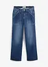Cargo jeans met mid waist, bonprix