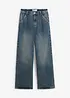 Wide leg jeans met high waist, low stretch, bonprix