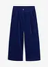 Wijde stretch corduroy culotte met high-waist comfortband, 7/8 lengte, bonprix