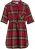 Flanellen meisjes blousejurk, bonprix