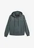 Hoodie met ritssluiting van biologisch katoen, bonprix