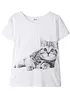 Meisjes T-shirt van biologisch katoen, bonprix