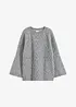 Oversized trui met kabelpatroon, bonprix