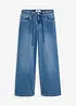 Wide leg jeans met mid waist, bonprix