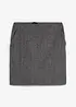 Wollen rok met visgraatpatroon, bonprix