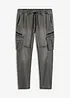Regular fit sweat jeans met cargozakken, straight, bonprix
