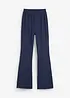 Bootcut jersey broek met geruwde binnenkant, bonprix