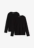 Longsleeve van biologisch katoen (set van 2), bonprix