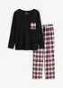 Pyjama met flanellen broek, bonprix
