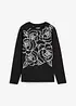 Longsleeve met rozenprint, bonprix