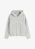 Gebreide hoodie van een zachte wolmix, bonprix