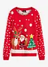 Fijngebreide trui met kerstmotief, bonprix