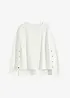 Oversized sweater van biologisch katoen, bonprix