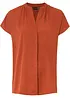 Blouse met korte mouwen en blinde knoopsluiting, bonprix