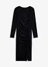 Jersey jurk met asymmetrische hals, bonprix