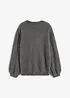 Oversized trui met diep rugdecolleté, bonprix