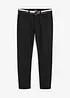 Regular fit stretch broek met riem, straight, bonprix