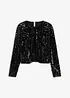 Gebreide jurk met glittereffect, bonprix