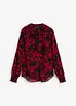 Chiffon blouse met smokwerk, bonprix