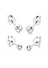 Elli oorstekers van 925 sterling zilver (2 paar), elli