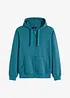 Sweatvest met capuchon en ritssluiting, bonprix