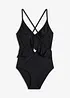 Badpak met cut-out en volants, bonprix