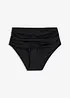 Licht corrigerend high waist bikinibroekje met plooien, bonprix