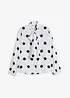 Blouse met strik, bonprix