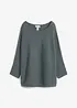 Geribde oversized trui in een viscosemix, bonprix