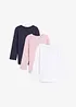 Longsleeve (set van 3) van puur biologisch katoen, bonprix